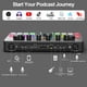 thumbnail image 5 of Paquete de equipo de podcast SquarockTek M100 3rd para 4 con mezclador, 5 of 7
