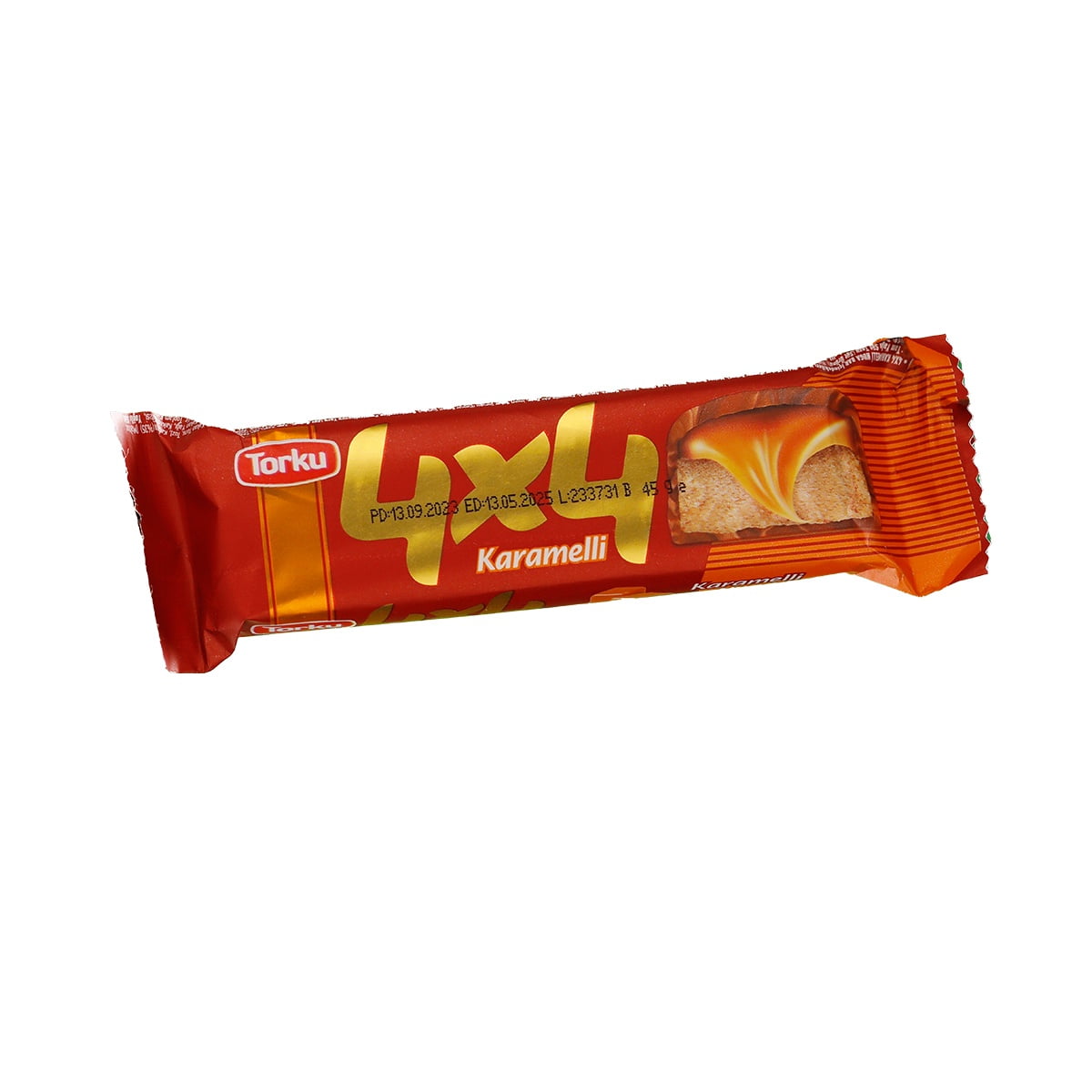 Pack 24 Unidades Torku 4x4 Karamelli 45grs