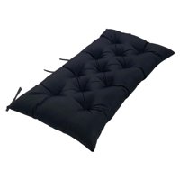 Magideal - Cojín Para Banco Copetudo, Cojín Para Asiento Reclinable, 100X50X8Cm, Cojín Para Asiento Rectangular, Cojín Para Banco De Jardín Para Sofás De Mimbre Negro