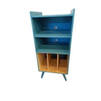 Deco Rustika - Mueble Rack Para Vinilos 60 X 45 X 110
