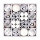 thumbnail image 2 of Juego De 44 Adornos De Bolas Navideñas DIY Para Aniversario, Oficina, Restaurante, Color Blanco Plateado, 2 of 5