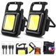 thumbnail image 1 of MAKDAK COB Rechargeable Keychain Flashlight, 2 piezas, alta luminosidad, 1 of 3