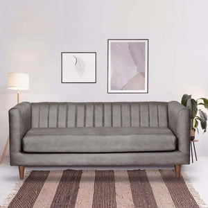 Latam Home - Sofa Sorrento 3 C Cuero Kentucky Gris