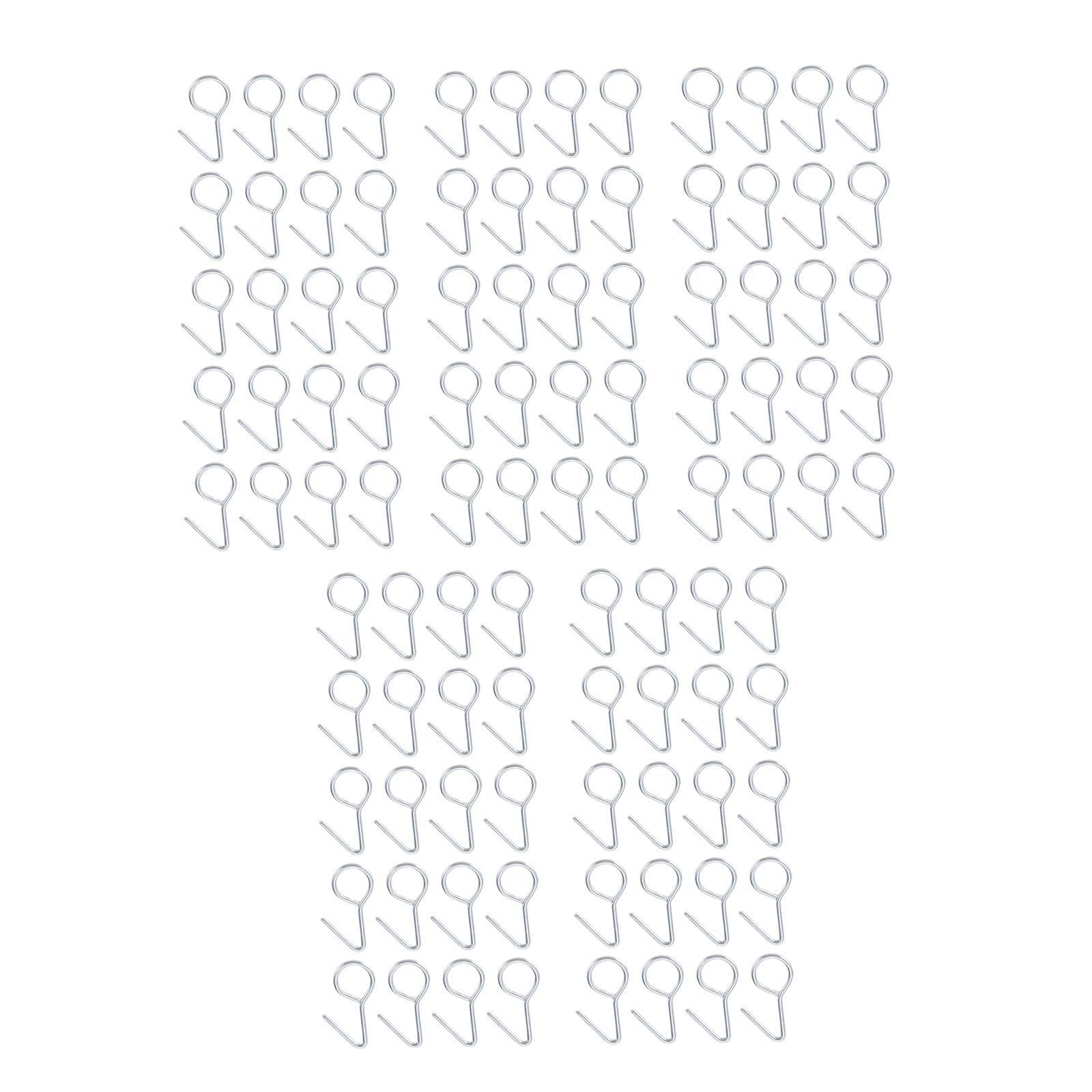 Ioensy - 100 Piezas De Ganchos Genéricos Para Fundas De Asientos De Coche, Sujetadores De Fundas De Asientos Fáciles De Instalar