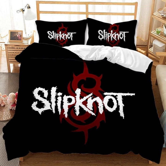 SLIPKNOT Duvet Cover Set Jujutsu Kaisen Pillowcase Size Boy Bed3-Piece Bedding Set (1 Duvet Cover + 2 Pillow Shams)