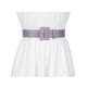 thumbnail image 4 of INSPIRE CHIC Cinturones Puros para Damas de Talla Grande, Cinturón de Cintura Ancho con Hebilla Rectangular Ajustable para Vestido 35.04-41.34" Púrpura, 4 of 4