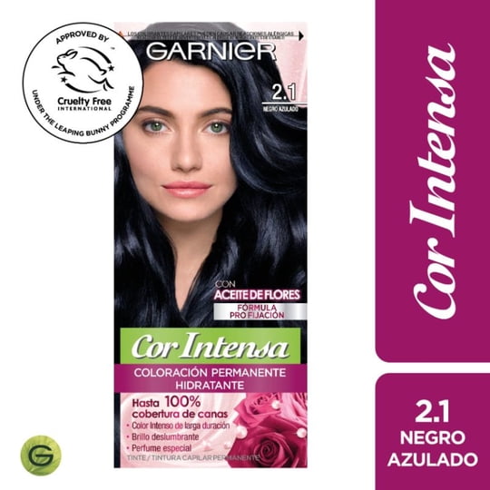 Coloración Cor Intensa Garnier Cabello 2.1 Negro Azulado