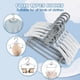 thumbnail image 5 of Perchas para niños PIGLOG extensibles y ajustables de 28 a 35 cm, 100 unidades, color gris, 5 of 8