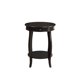 thumbnail image 3 of Mesa auxiliar redonda de madera Acme Alysa de 1 cajón, color negro, 3 of 7