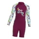 thumbnail image 1 of Traje De Baño Para Niños Traje De Neopreno Protección Solar Traje De Baño Para Niñas Para Nadar Al Aire Libre Violeta Grande, 1 of 5