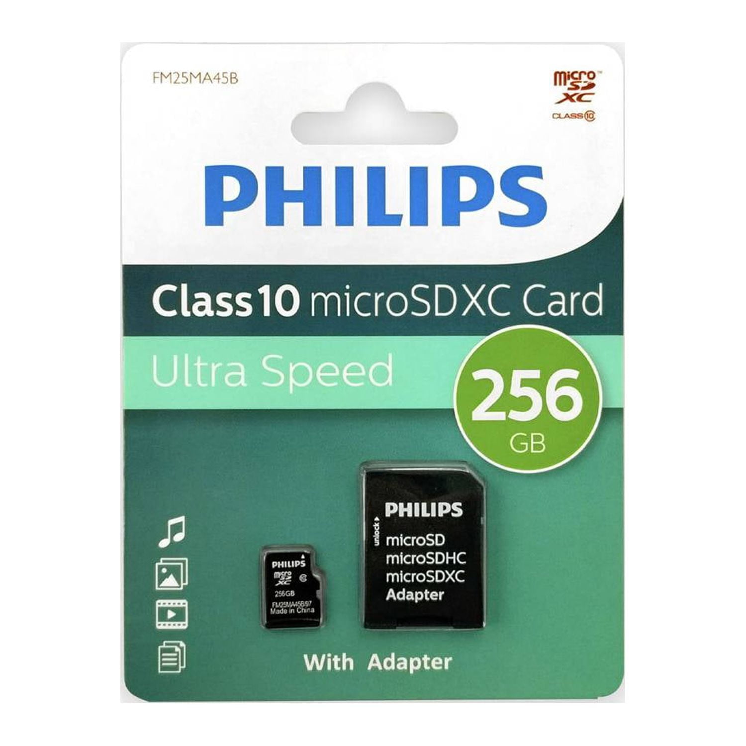 Tarjeta De Memoria Philips Micro Sd 256gb Clase 10