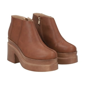 Botin Mujer Camel Zeta Police