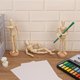 thumbnail image 5 of Maniquí de Madera Posable IHDYPPEW 20 cm (8 pulg.) Pack de 8, 5 of 7
