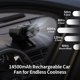 thumbnail image 4 of Ventilador portátil para coche Socool recargable de 5 velocidades y rotación 360°, 4 of 7