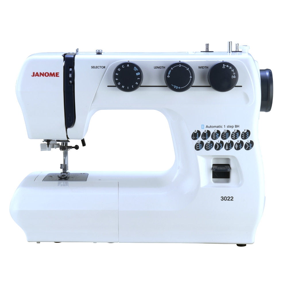Janome - Máquina De Coser 3022 Blanca/Verde
