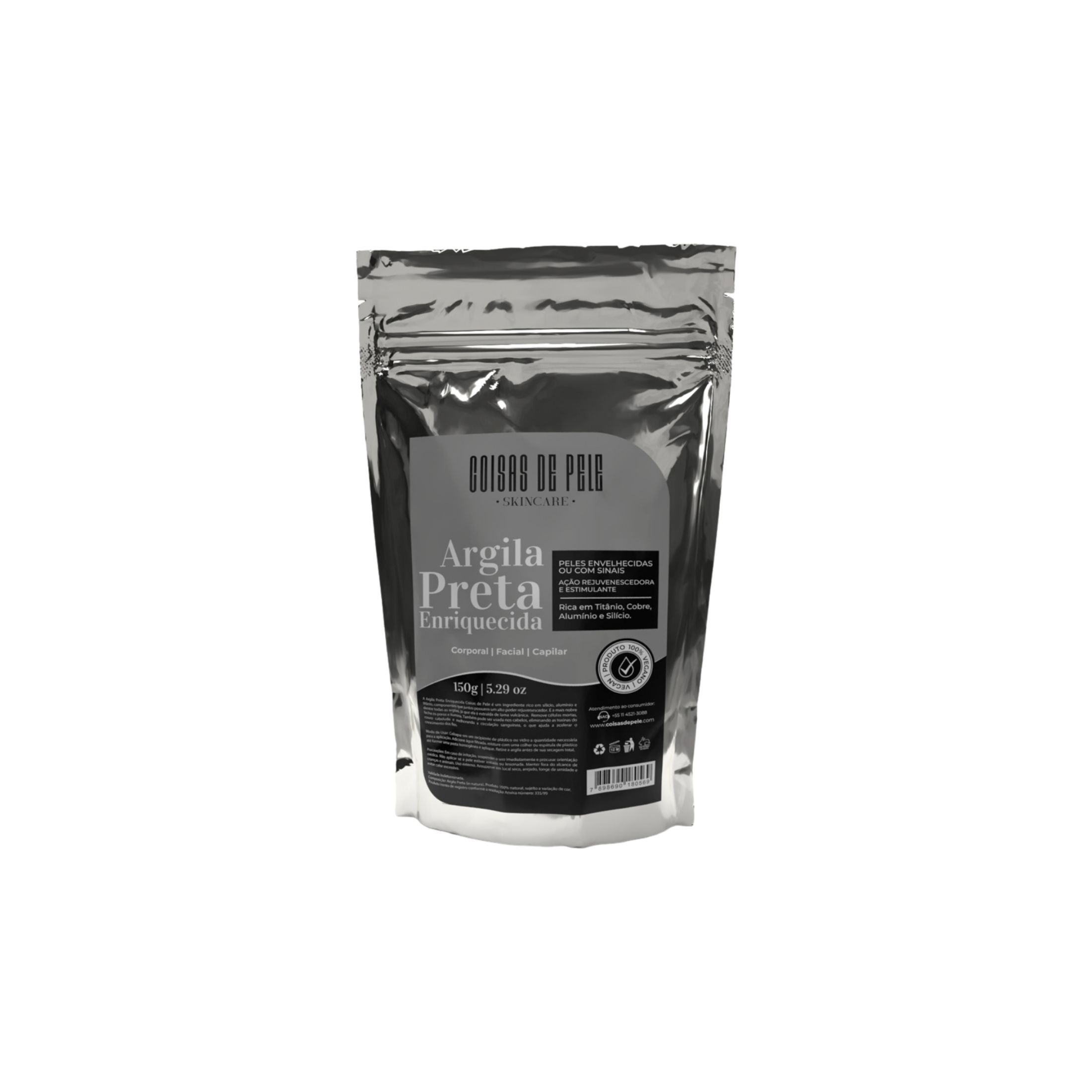 Coisas De Pele - Máscara Arcilla Negra 150 Gr