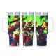 thumbnail image 1 of Gurren Lagann Vaso aislado de acero inoxidable con asa, diseño temático, regalo para familia, amigos y fans; incluye pajita y encaja en el portavasos estándar, 40 oz, 1 of 6