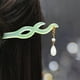 thumbnail image 5 of Vintage Chinese Style Cheongsam Hair Accessories: Handmade Hanfu Acetate Hairpin with Jade Flower Tassel, 5 of 5