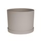 thumbnail image 1 of Maceta Bloem Mathers de 21 cm, color beige, con bandeja para platillo, 1 of 5