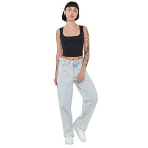 Jeans Mujer Baggy Fit Azul Claro Corona