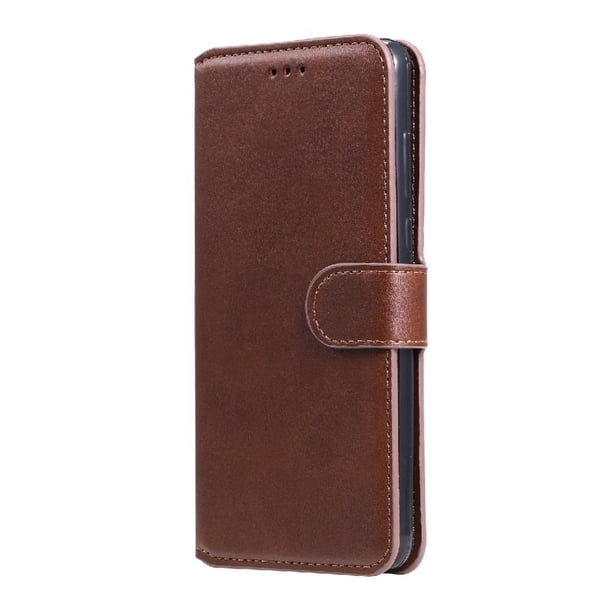 Funda Billetera para Samsung Galaxy A71 5G con Porta Tarjetas y Soporte Ajustable Marrón