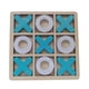 thumbnail image 4 of Juego De Mesa De Madera Tic TAC Toe, Juego De Mesa De Ajedrez Xoxo Hecho A Mano Para Viajes, Azul Y Blanco, 4 of 5
