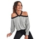 thumbnail image 4 of Camiseta de Hombros Descubiertos Color Combinado., 4 of 6