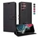 thumbnail image 4 of Premium Wallet Case for Samsung Galaxy S24 Ultra with Card Slots & Kickstand, Flip Cover Black, 4 of 6