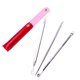 thumbnail image 1 of Herramienta de extracción del extractor de espinillas de 3 piezas para espinillas para el acné limpiadoras rojas, 1 of 5