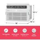 thumbnail image 3 of Aire acondicionado de ventana Frigidaire 5000 BTU 150 m² blanco, 3 of 9