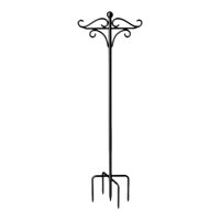 Magideal - Poste De Metal Para Comedero De Pájaros Con Gancho De Pastor Para Jardín, Decoración De Exteriores Con Ganchos Dobles Para Colgar Cestas De Plantas , Altura 230Cm