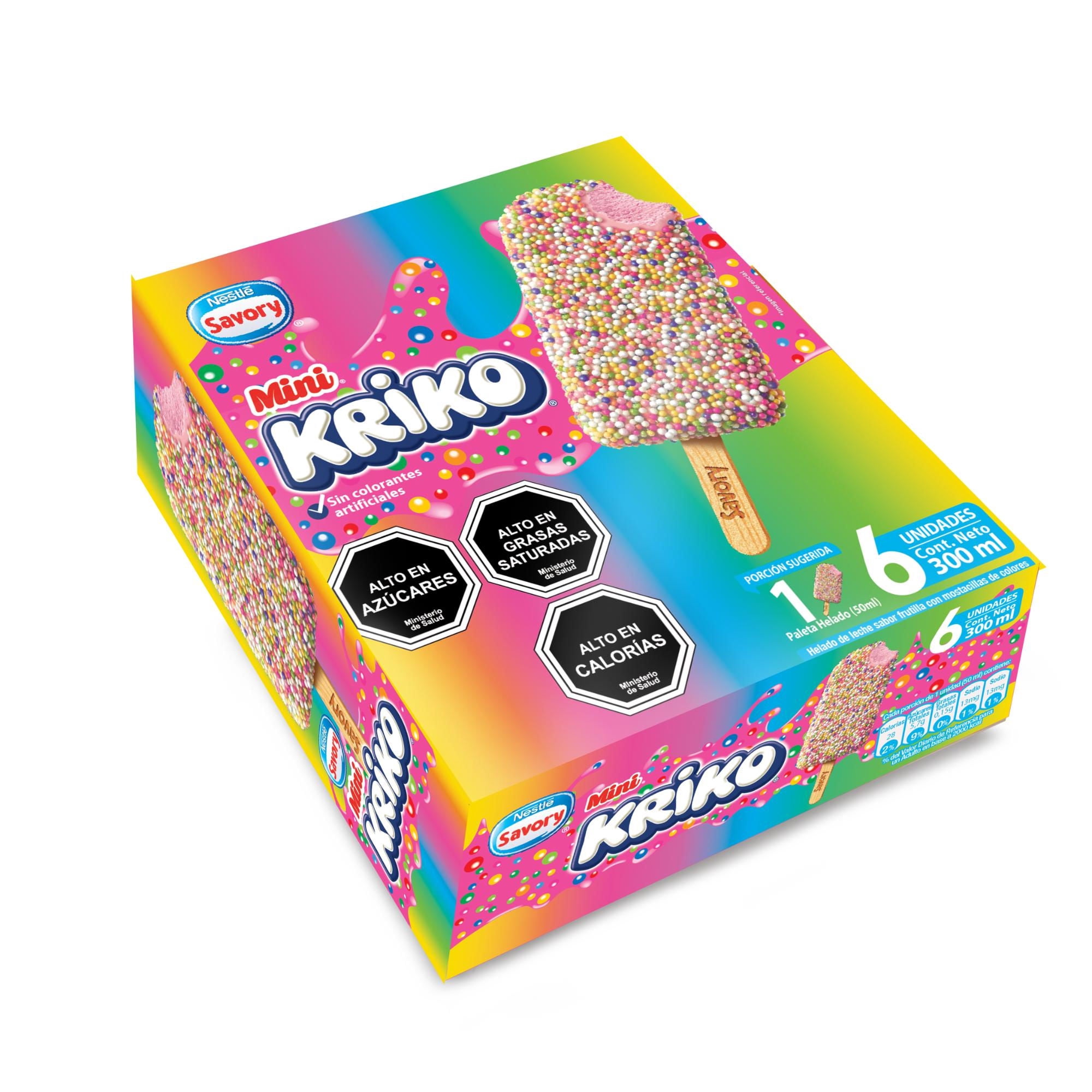 Helado Paleta Kriko Mini Caja, 300 ml