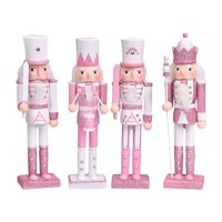 Bothyi - 4X Festive Collectible Nutcracker Sparkle Para Estantes De Dormitorio