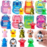 Joyin Set De 32 Llaveros De Animales Con Ojos Saltones Y Tarjetas Para San Valentín