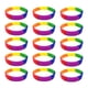 thumbnail image 2 of 15 Piezas / paquete Pulseras de silicona simples Pulseras de goma de moda Rainbow, 2 of 5