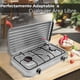 thumbnail image 3 of Cocina Encimera a Gas Licuado 2 Platos Cocinilla Gris, 3 of 6