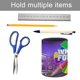 thumbnail image 5 of La Ruleta de la Fortuna-theme Cylinder Pen Holder Pencil Organizer with Flannel Lining PVC Leather Material Cardboard Base for study work 10*8CM, 5 of 6