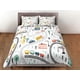 thumbnail image 3 of Cars Roads Train Rails Juego de Funda Nórdica Infantil Colcha, Ropa de Cama para Niños con, 3 of 3