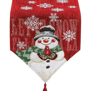 Veat00L - Bandera De Mesa De Navidad, Bandera De Mesa, Bandera De Mesa De 71 Pulgadas, Estilo Muñeco De Nieve, Para La Decoración De La Mesa De Navidad, Agregando Ambiente Festivo (33 X 180 Cm)