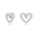thumbnail image 2 of Aros Swarovski Una Clip Heart Large Rhodium Plated, 2 of 2