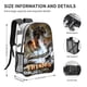 thumbnail image 2 of LeviatánMochila transparente temática, resistente y duradera, bolsa see-through para trabajo, deporte, universidad y viaje, 31 × 43 cm, 2 of 6