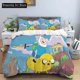 thumbnail image 1 of Cartoon Adventure Time Finn And Jake Duvet Cover Comforter Bed Youth Girl Boys, 1 of 5