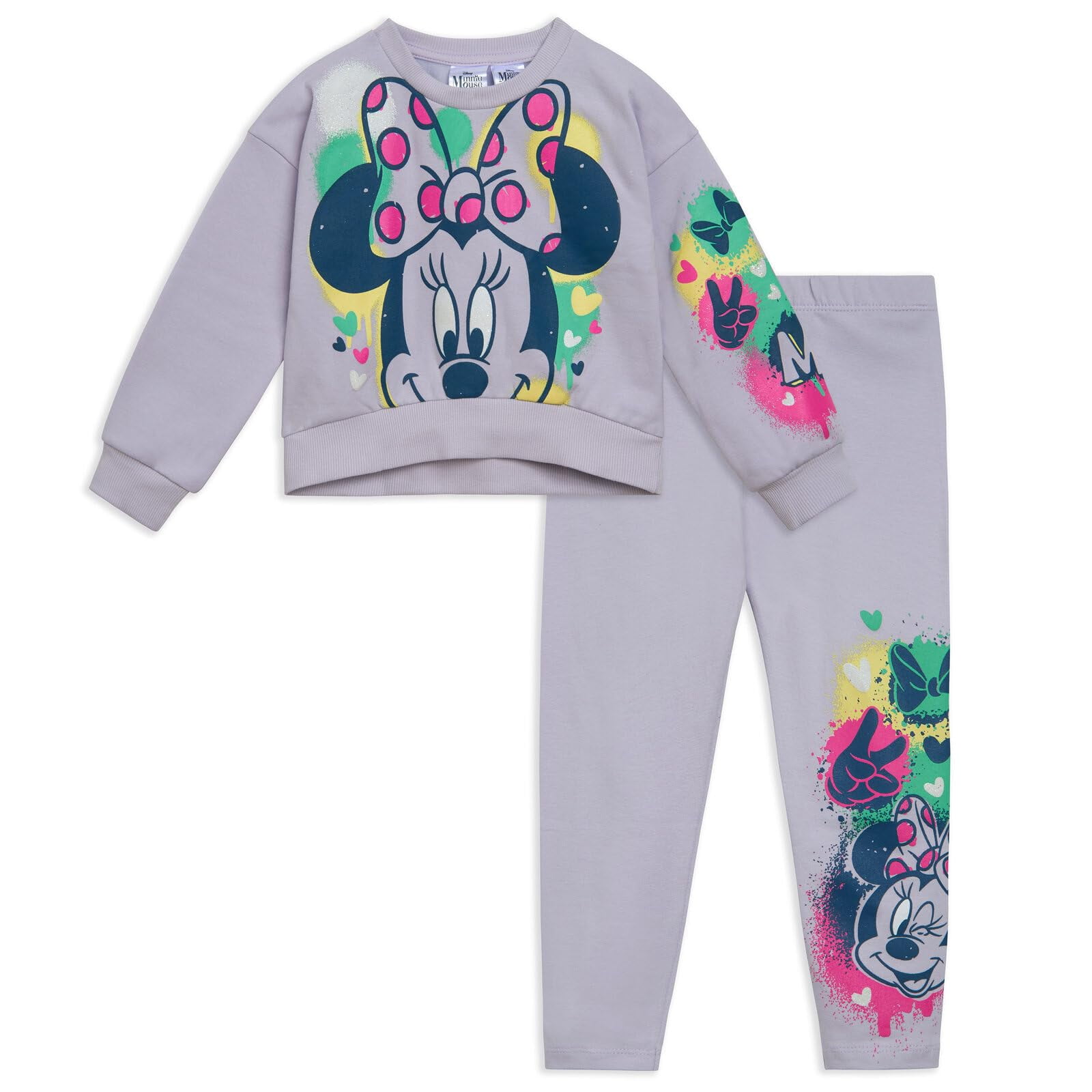 Disney - Conjunto De Ropa Sudadera Y Leggings De Forro Polar De Minnie Mouse De