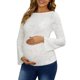 thumbnail image 1 of INSPIRE CHIC Camisetas de Maternidad para Mujeres de Manga Larga Camisas de Trabajo Florales Modernas Blusas Ajustadas para Embarazadas Túnicas 2XL Blanco, 1 of 6