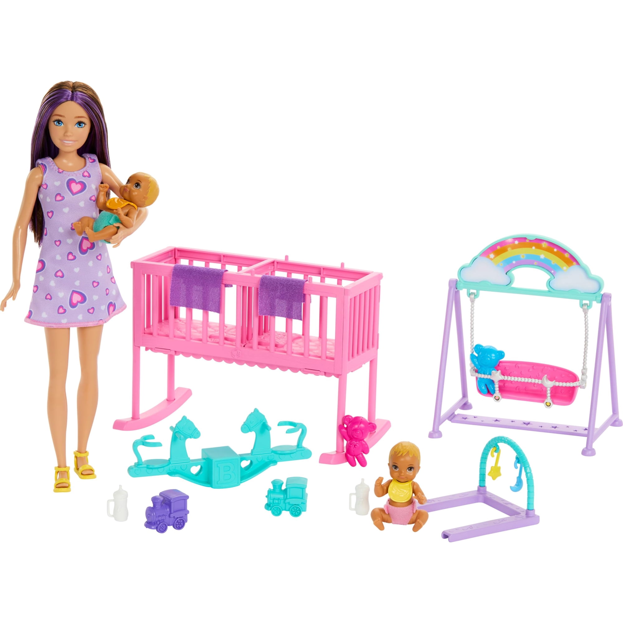 Set De Juego Barbie Skipper Guardería Gemela