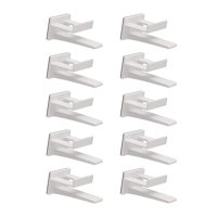 Magideal - 10 Ganchos Para Sombreros Para Pared, Colgadores Multifuncionales Para Sombreros, Perchero Para Gorras De Béisbol, Organizador Duradero Para Sombreros Blanco