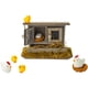 thumbnail image 1 of Adorno miniatura de gallinero retro de madera Hiawbon Family, 1 of 9