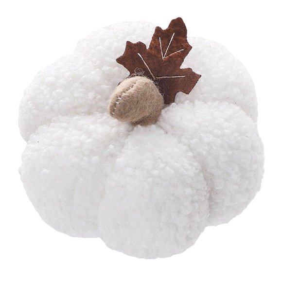 Calabaza Artificial Decorativa Realista Para Exhibición De Frutas Artificiales Para Fiestas, Cocinas, Color Blanco