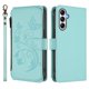 thumbnail image 2 of Funda Cartera Mariposa para [Samsung Galaxy A14] con Soporte y Cremallera Verde menta, 2 of 6