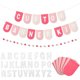 thumbnail image 1 of Guirnalda DIY Hahafelt de 125 piezas de fieltro rosa, 1 of 3